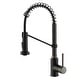 preview thumbnail 14 of 20, Kraus Bolden 1.8 GPM 18" Pull-Down Spray Kitchen Faucet with Matte Black/Black Stainless