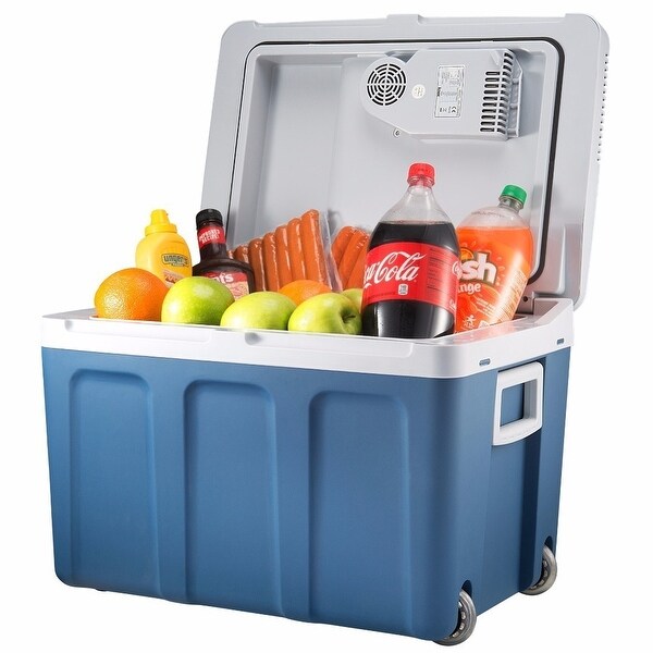 Knox Gear 48 Quart Electric Cooler/Warmer with Power Cords (Blue)