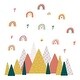preview thumbnail 4 of 4, Walplus Scandinavian Rainbows Mountains Kids Wall Sticker Nursery Décor