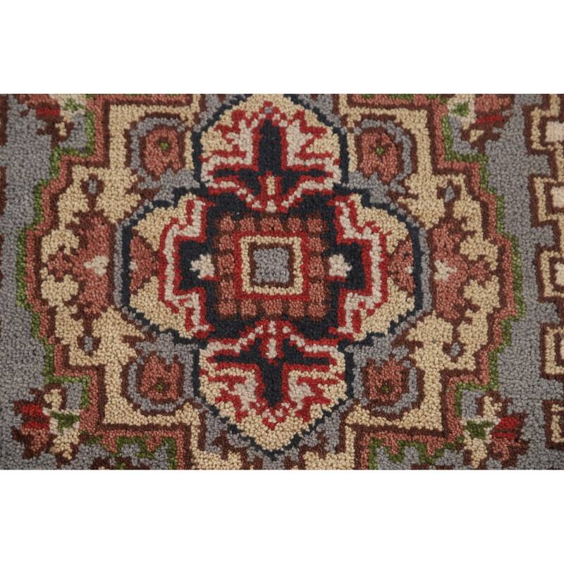 Gray Heriz Serapi Oriental Accent Rug Handmade Wool Carpet - 2'6" x 5'11"