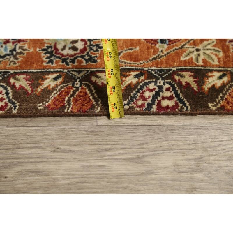 Vegetable Dye Garden Design Heriz Serapi Oriental Area Rug Handmade - 7'11" x 9'8"