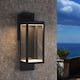 2 Pack Outdoor Wall Sconce Lantern Dusk to Dawn Sensor Exterior Light