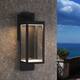 2 Pack Outdoor Wall Sconce Lantern Dusk to Dawn Sensor Exterior Light