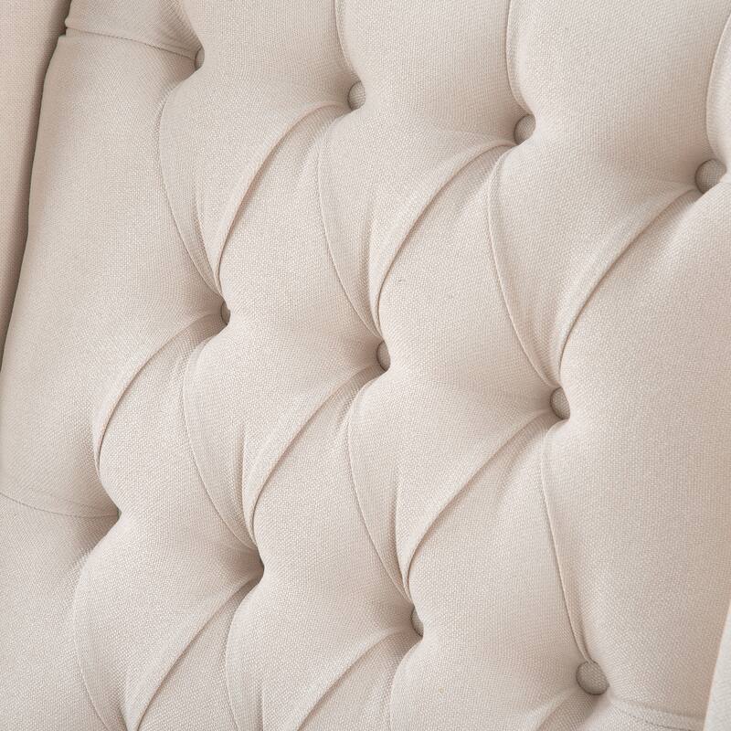 27.16" Wide Manual Wing Recliner Chair with Silver Bubble Nails