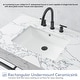 preview thumbnail 85 of 150, Ecija Bath Vanity, Metal Support with Composite Stone Top, no Mirror