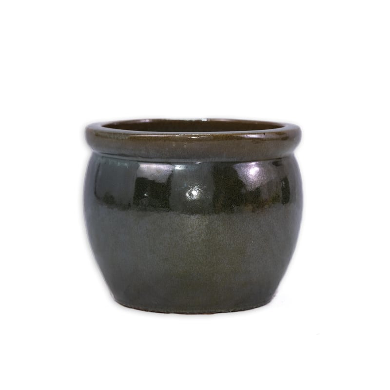 3 Pieces Ceramic Flowerpot, Modern Planter for Patio, Garden or Windowsills