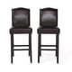 preview thumbnail 51 of 64, Logan Bonded Leather Backed Barstool (Set of 2) by Christopher Knight Home