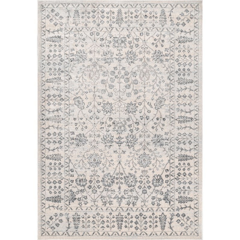 Nuloom Vintage Boho Antoinette Tribal Paisley Bloom Border Area Rug