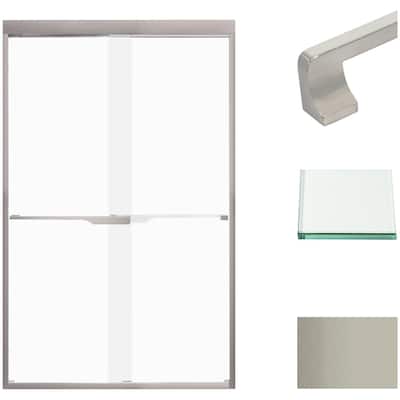 Transolid FBPT487608F-J 76" High x 47" Wide Bypass Frameless Shower