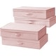 preview thumbnail 2 of 6, TUSK® Underbed Folding Box (4-Pack) by DormCo Rose Quartz