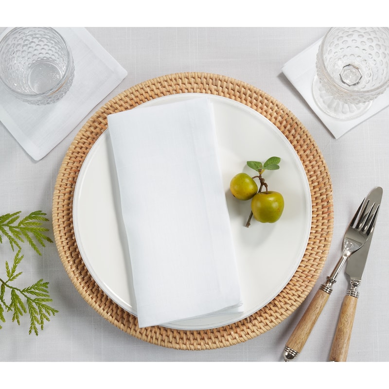 Napkins With Plain Linen Design (Set of 4)