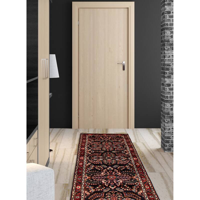 ECARPETGALLERY Hand-knotted Andelz Navy Wool Rug - 3'4 x 10'2