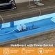 preview thumbnail 23 of 82, Headboards with Storage Shelves, Head Board with Power Outlet and LED Light for Bed Frame