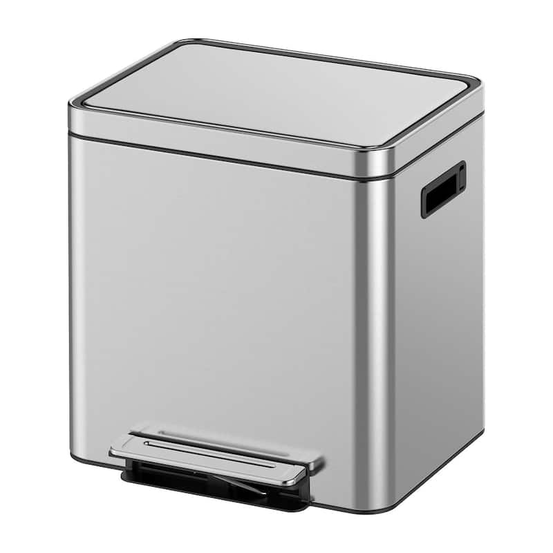 Double Compartment Classified Garbage Can - 2x4Gallons