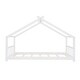 preview thumbnail 6 of 57, Roomfitters Twin Size House Bed with Wooden Frame, Modern Loft Design, Grey