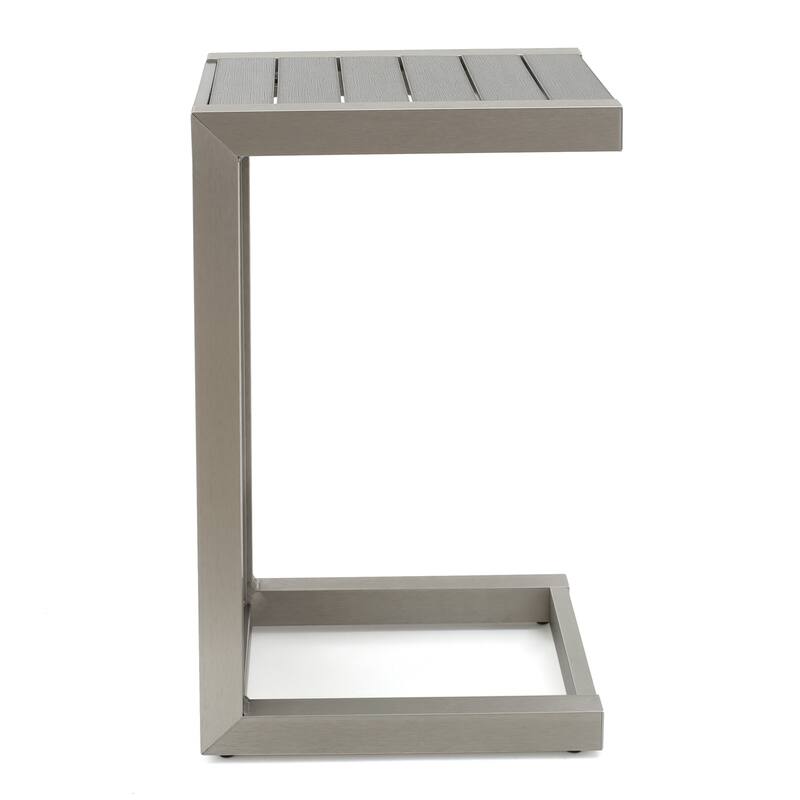 Cape Coral Modern C-Shaped End Table by Christopher Knight Home - 14.50" L x 15.00" W x 24.00" H