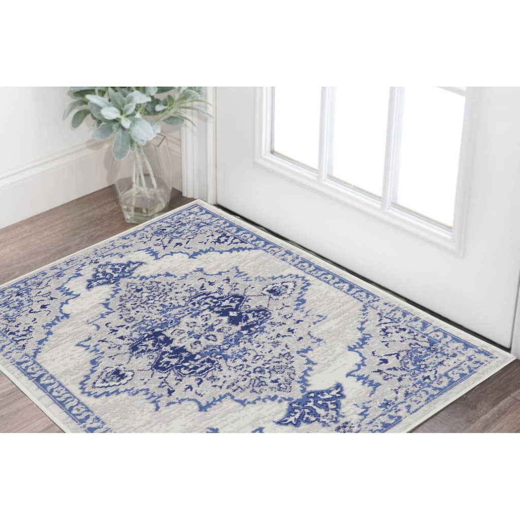 Buyi Power Loomed Stain Resistant Area Rug By HomeRoots - 60' X '36' X '0.39
