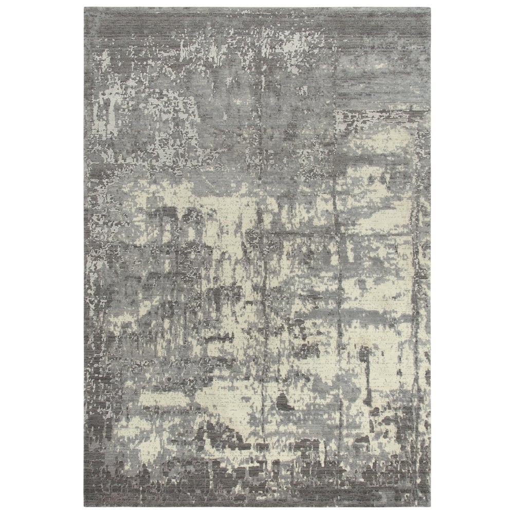 Alora Decor Radiant Abstract Distressed Wool Blend Rug