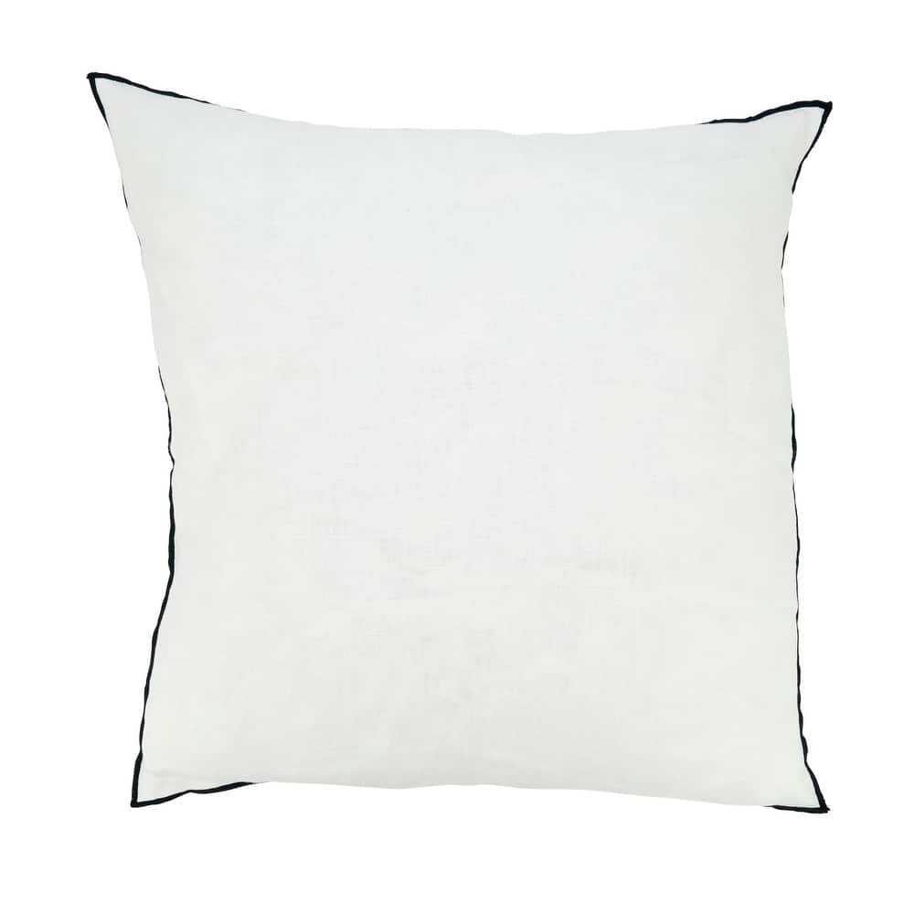 Stonewashed Stitched Edge Throw Pillow