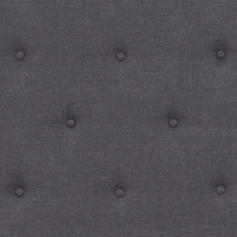 Panel Tufted Upholstered Platform Bed