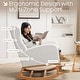 preview thumbnail 20 of 66, HOMYKA 27.3" Wide Rocking Chair for Nursery Room