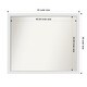 preview thumbnail 145 of 190, Wall Mirror Choose Your Custom Size - Extra Large, Blanco White Wood