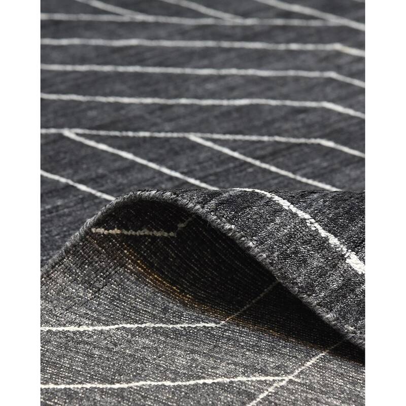 Overton Handmade Modern Contemporary Geometric Area Rug