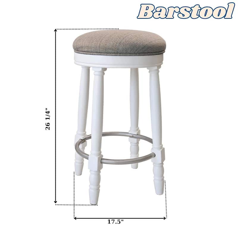 Ostweer Furniture Livingroom Bar Stools Set of 2 - White