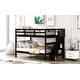 preview thumbnail 3 of 9, Space-Saving Stairway Full over Full Bunk Bed with Storage & Guard Rails