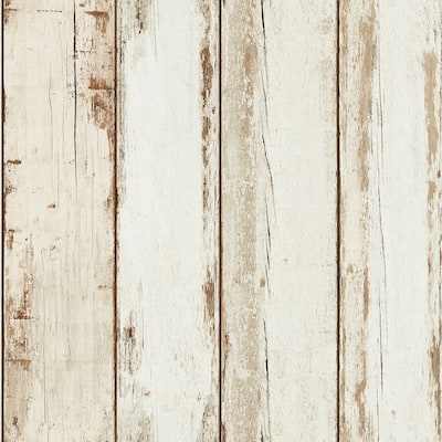 Galerie Wallcoverings Woods and Wicker Collection Wood Stripe Effect Matte Finish Vinyl on Non-woven Wallpaper Roll