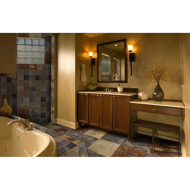 Ackland AKTLT12X12G-CA 12" x 12" Stone Solid Floor and Wall Tile -