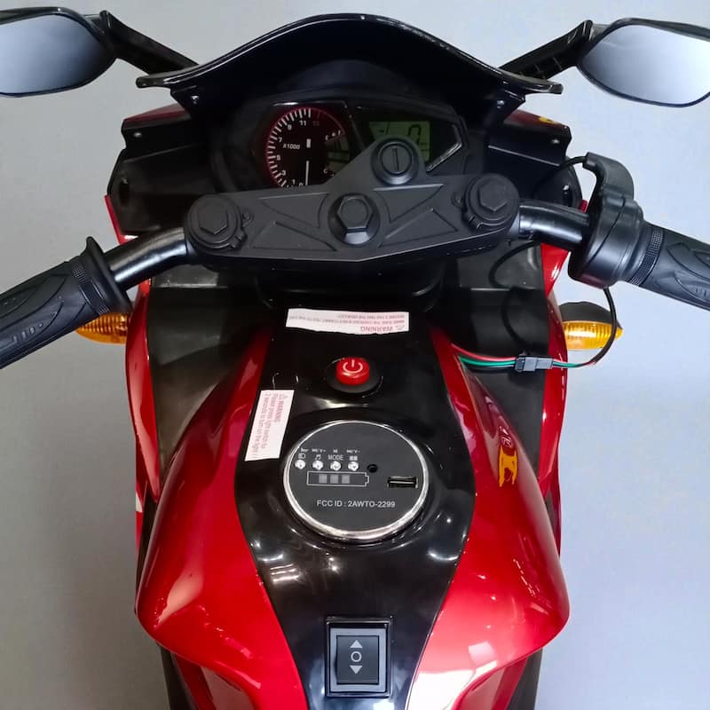 12V Kids Electric Motorcycle Ride On Toy with Manual Throttle Lights Music for Boys Girls Ages 3-8