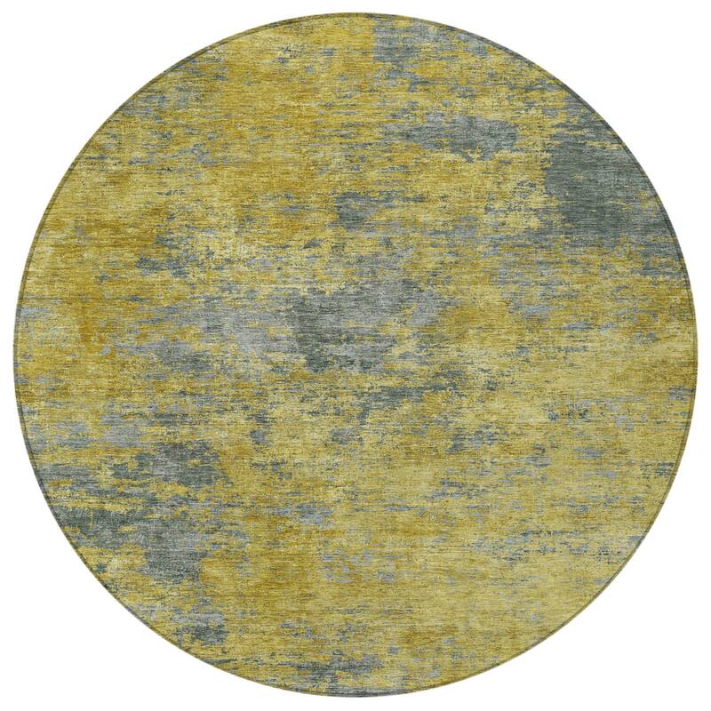 HomeRoots Abstract Transitional Rectangle Outdoor Rug
