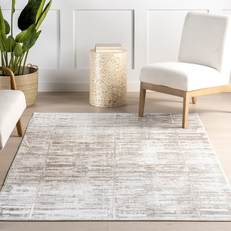 Nuloom Cambria Geometric Machine Washable Area Rug