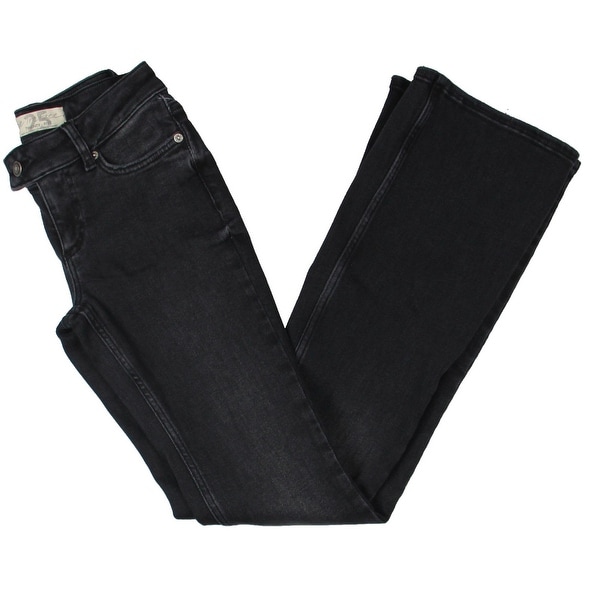 low rise black bootcut jeans