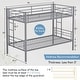 preview thumbnail 42 of 66, VECELO Twin Over Twin Metal Bunk Bed Frame for Kids Teens, Heavy Duty Noise-Free Platform Bed, Storage Space