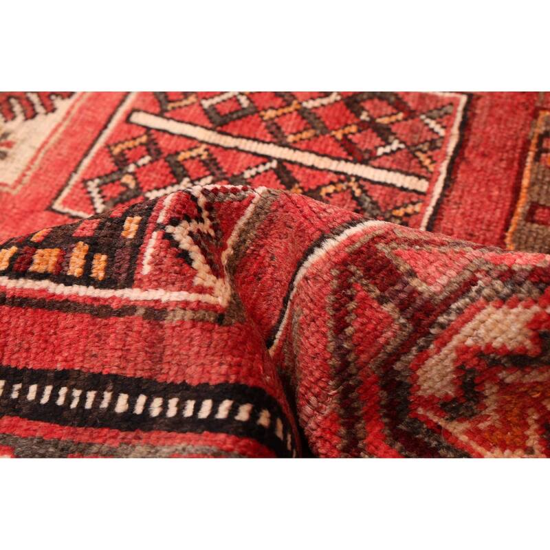 ECARPETGALLERY Hand-knotted Andelz Red Wool Rug - 5'3 x 10'9