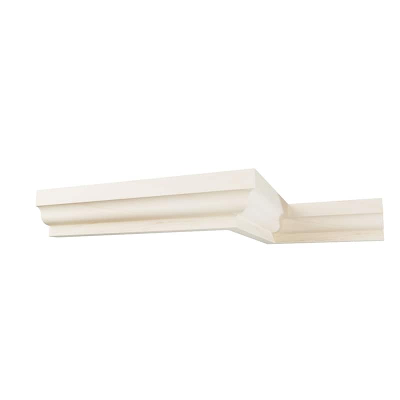 WM60: 1-2/5-in H x 1-in P x 1-3/4-in F x 96-in L Americraft Solid Hardwood Stain Grade Crown Moulding