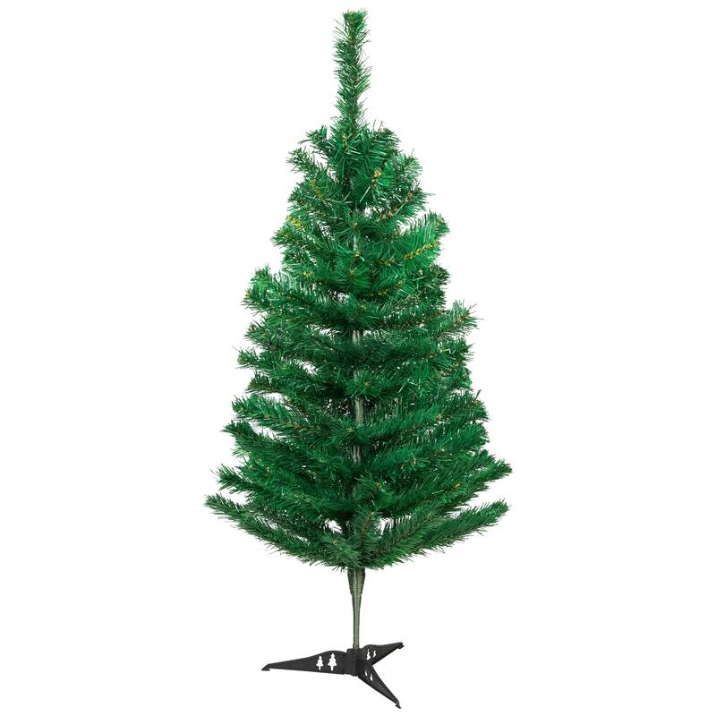 Medium Mixed Classic Pine Artificial Christmas Tree - 3' - Unlit - 3 Foot