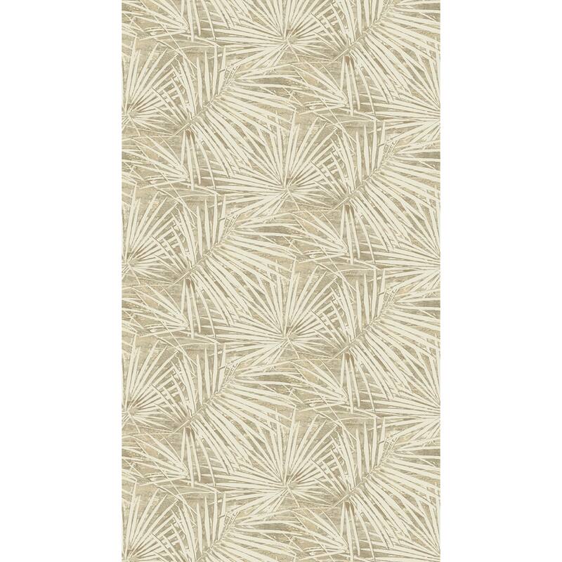 Seabrook Designs Rei Unpasted Wallpaper Mural - 68 in. W x 10 ft. L - 68 in. W x 10 ft. L - Beige