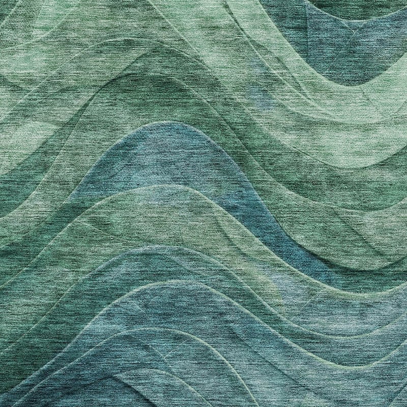 HomeRoots Abstract Transitional Rectangle Outdoor Rug
