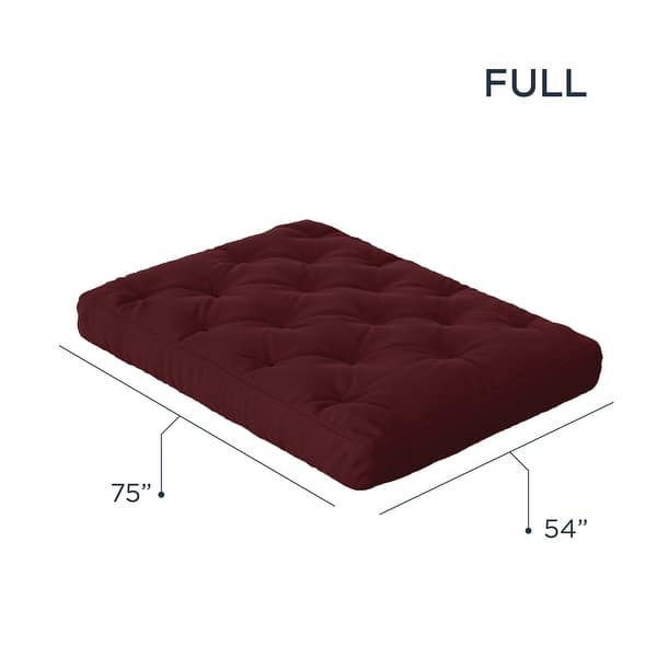 dimension image slide 7 of 14, 6" Premium Foam Mattress. Mattress only. Frame not included.
