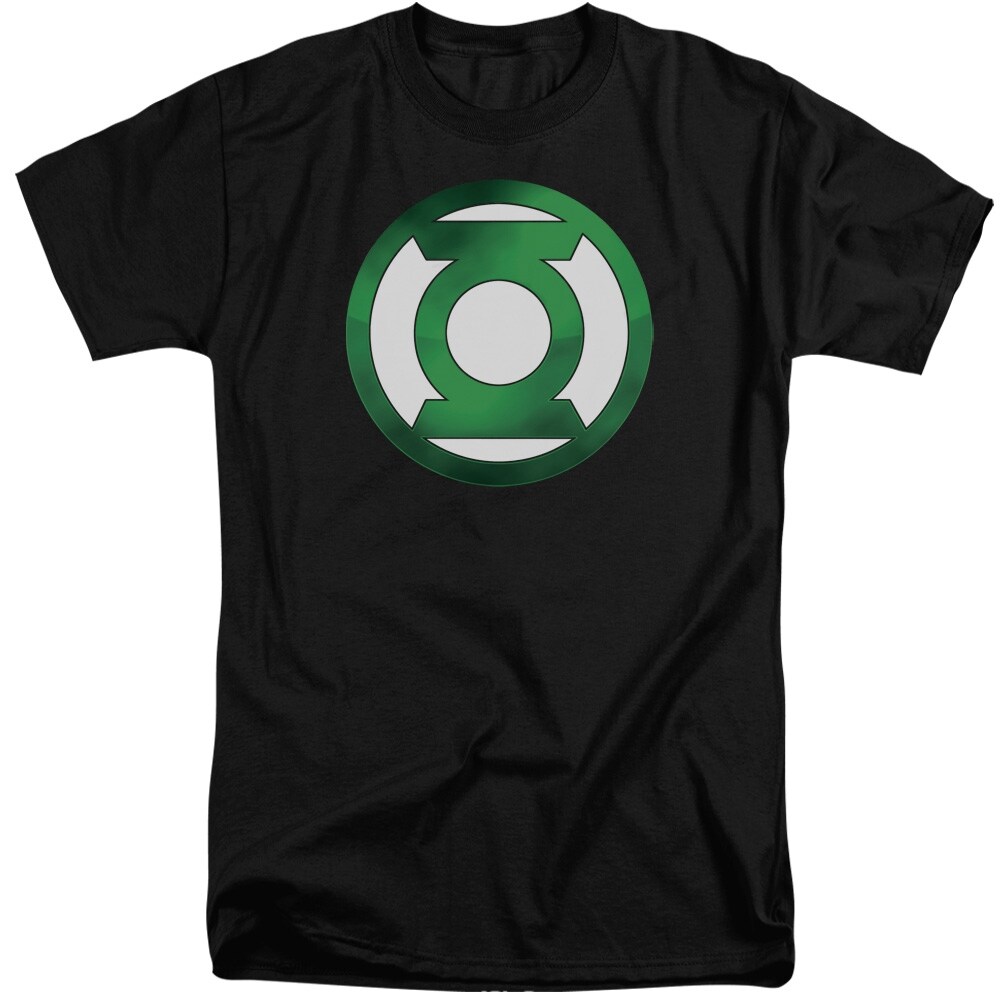 Shop Green Lantern Green Chrome Logo Mens Big And Tall Shirt On