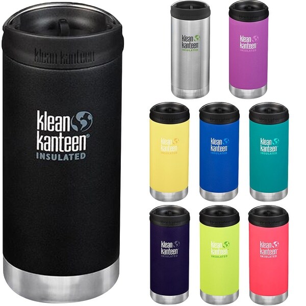Klean Kanteen 12 oz. TKWide Insulated Stainless Steel Bottle with Cafe Cap - 12 oz.