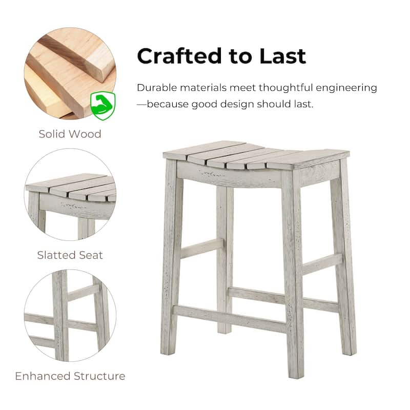 Tarala Farmhouse Counter Height Stool (Set of 2) by Furniture of America