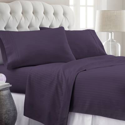 Soft Essentials Premium Ultra-soft Stripe Pattern 4-piece Bed Sheet Set