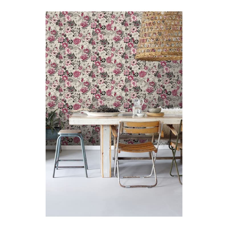 ESTA Home Penny Pink Floral Wallpaper - 20.5 x 396 x 0.025