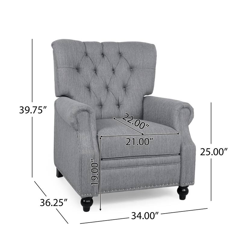 Callade Contemporary Upholstered Recliner by Christopher Knight Home