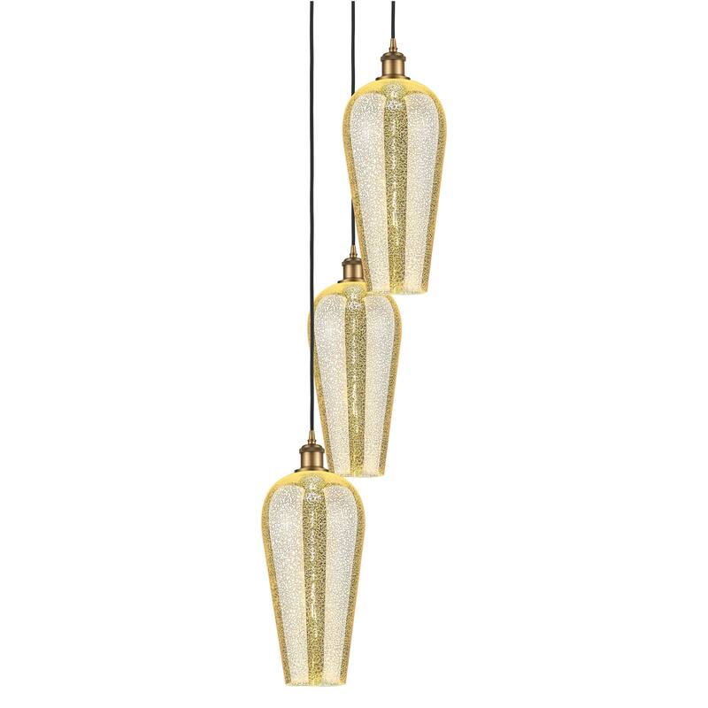 Innovations Lighting 113B-3P-58-15 Chelsea Pendant Chelsea 3 Light 15" - Brushed Brass / Mercury