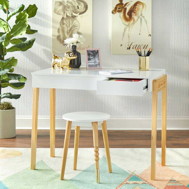Simple Living Riley Desk and Stool Set